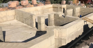 Фундамент с цокольным этажом под ключ заказать в Можге -  фундамент цокольный этаж под ключ цена от 7353 руб за м2